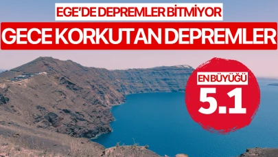 Santorini açıklarında 5.1 büyüklüğünde deprem