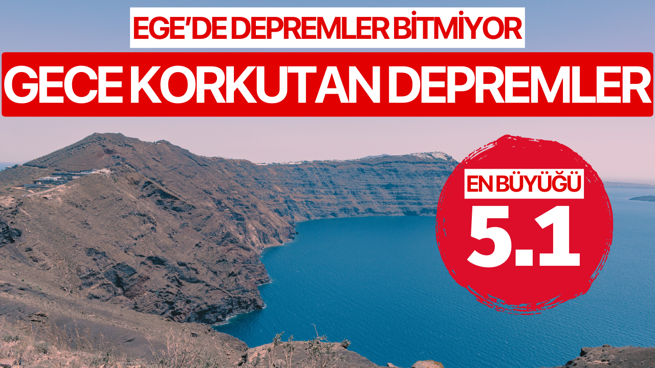 Santorini açıklarında 5.1 büyüklüğünde deprem