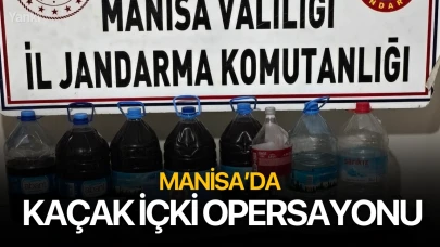 Manisa'da jandarmadan kaçak içki  operasyonu