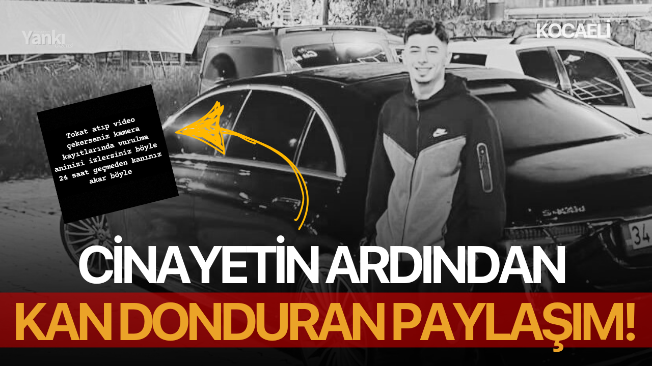 Cinayetin ardından kan donduran paylaşım!