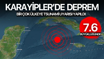 Karayipler’de 7.6 büyüklüğünde deprem: Birçok ülkeye tsunami uyarısı yapıldı