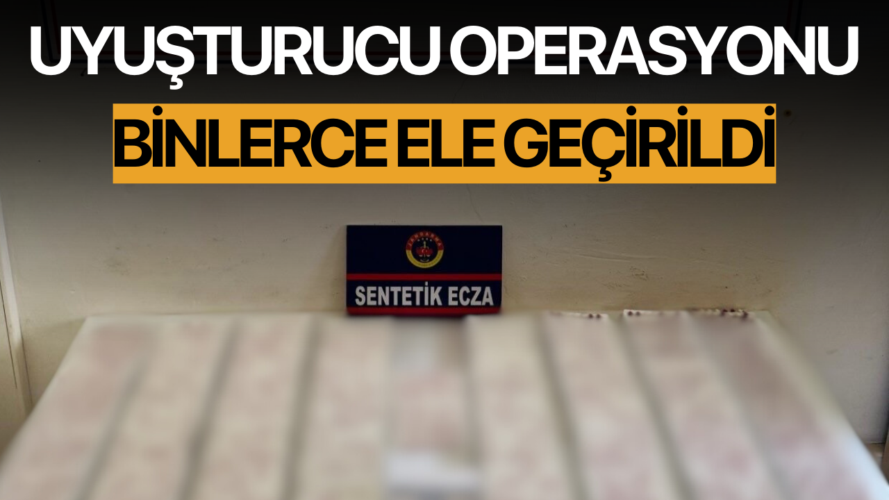 Turgutlu’da Uyuşturucu Operasyonu: Binlerce ele geçirildi