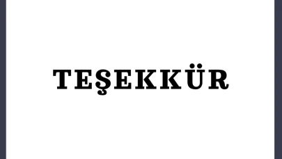 TEŞEKKÜR