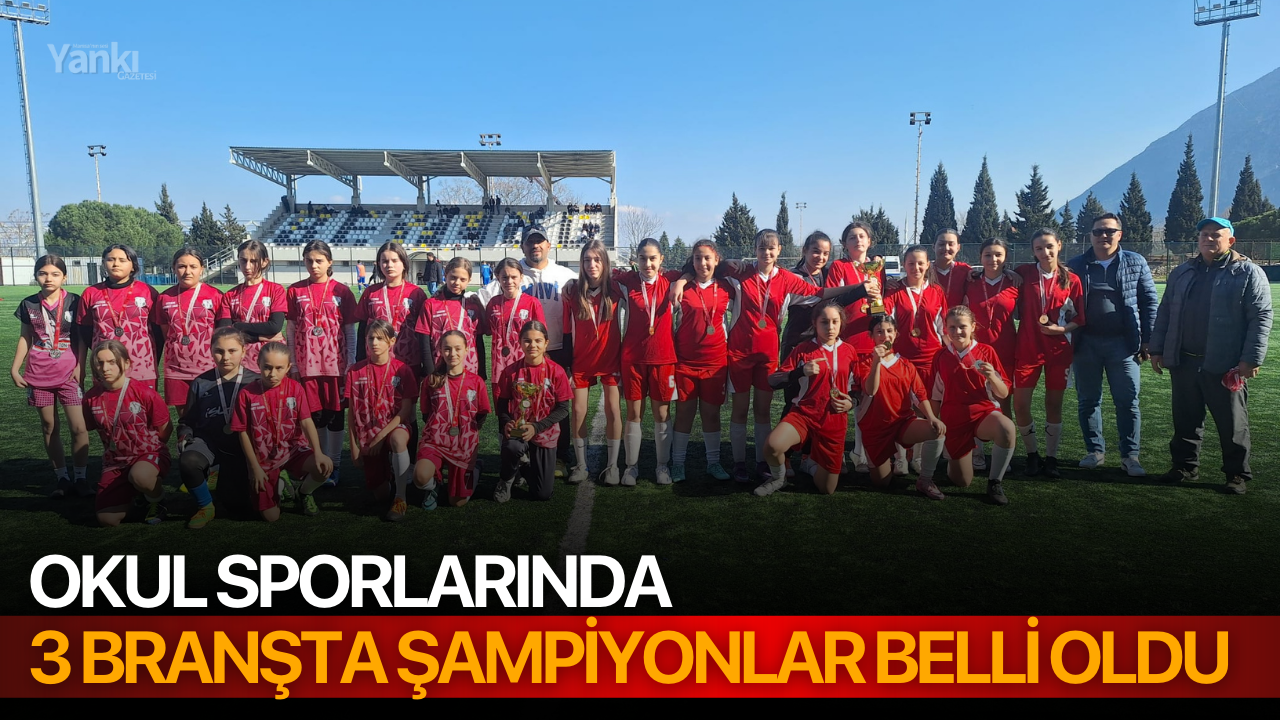 Okul sporlarında 3 branşta şampiyonlar belli oldu