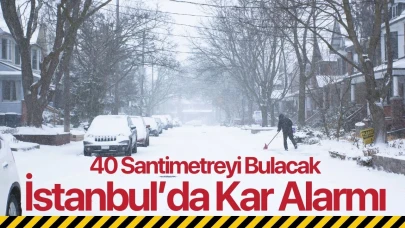 İstanbul'da Kar Alarmı! 40 santimetreyi bulabilir