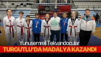 Yunusemreli Tekvandocular Turgutlu’da madalya kazandı