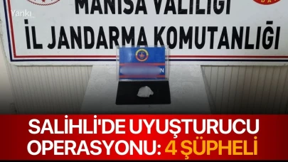 Salihli'de uyuşturucu operasyonu: 4 şüpheli