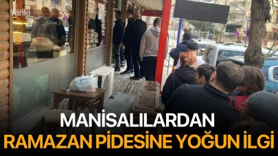 Manisalılardan Ramazan pidesine yoğun ilgi