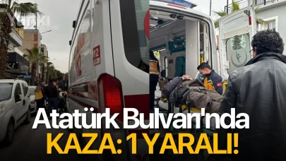 Atatürk Bulvarı'nda kaza: 1 yaralı!