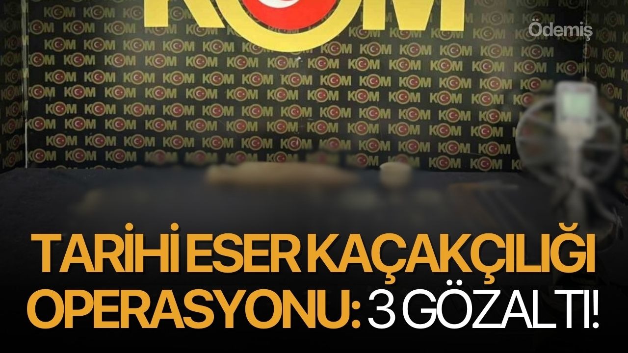 Tarihi eser kaçakçılığı operasyonu: 3 gözaltı!