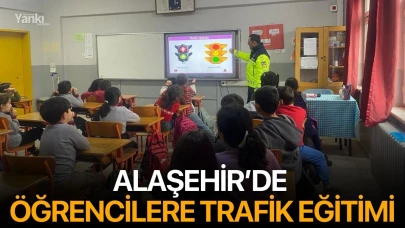 Alaşehir’de Öğrencilere Trafik Eğitimi