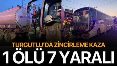 Turgutlu’da zincirleme kaza! 1 ölü 7 Yaralı