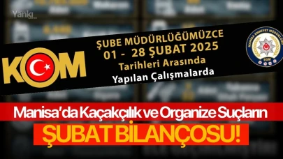 Manisa’da Kaçakçılık ve Organize Suçların Şubat bilançosu!