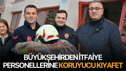 Büyükşehirden itfaiye personellerine koruyucu kıyafet