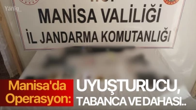 Manisa'da operasyon: Uyuşturucu, tabanca ve dahası..