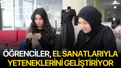 Öğrenciler, El Sanatlarıyla Yeteneklerini Geliştiriyor