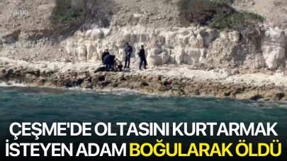 Çeşme'de Oltasını Kurtarmak İsteyen Adam Boğularak Öldü