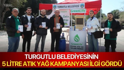 Turgutlu Belediyesinin 5 Litre Atık Yağ Kampanyası İlgi Gördü