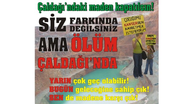 Çaldağı sorunu ve vahşi madencilik bir kez daha İzmir'in gündeminde