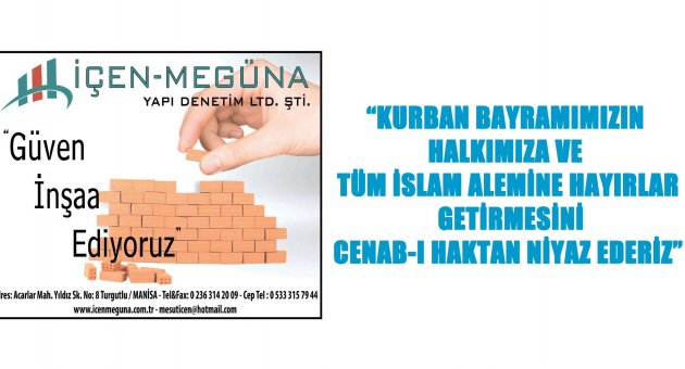 "Kurban Bayramı kutlu olsun"