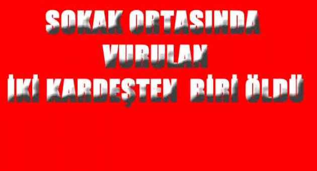 Sokak ortasında vurulan iki kardeşten biri öldü