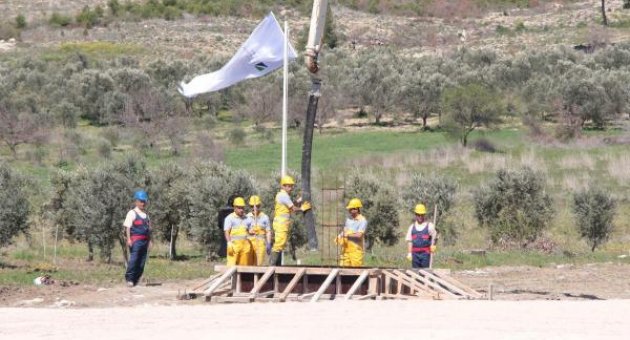 Termik santral için zeytinlik alanlar feda ediliyor