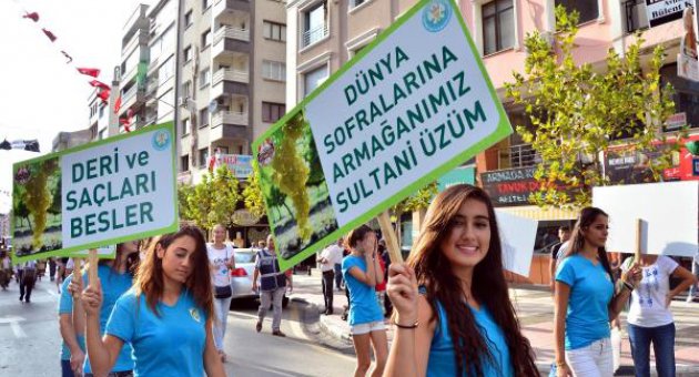 Üzüm Şenliğinde sokaklar renklendi