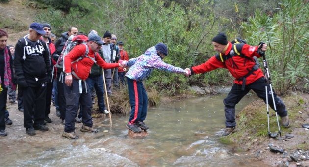 Zirve dağcıları Çıplak Değirmen – Alahıdır yürüyüşündeydi