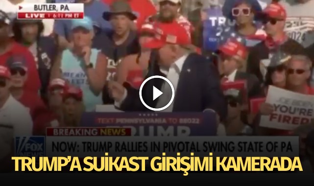 Trump'a saldırı girişimi kamerada